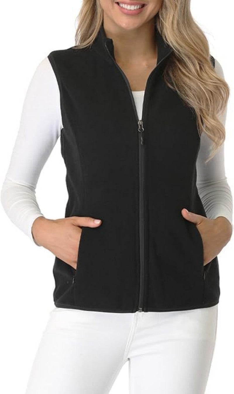 Vertikālas apkakles flīsa veste